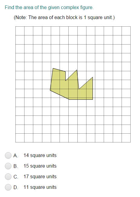 Area of Irregular Figures on Graphs Quiz - Turtle Diary