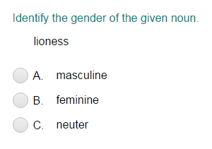 identifying the gender of the noun part 2 turtle diary quiz