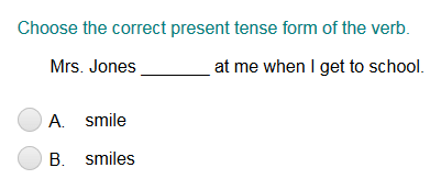 verb forms and tenses turtle diary lesson