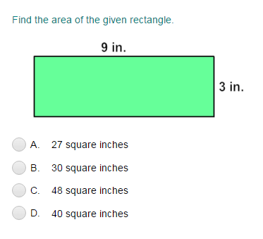 Area of Squares and Rectangles