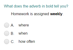 What Does the Adverb Tell? Part 1