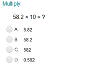 Multiply a Decimal by Powers of 10