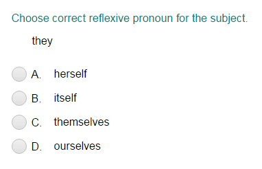 Choosing the Correct Reflexive Pronoun