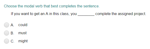 choosing the best modal verb to complete a sentence turtle diary quiz
