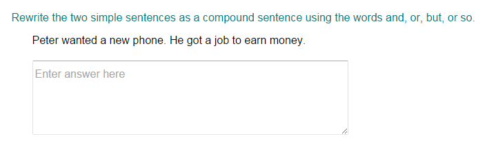 Combining Two Simple Sentences To Form A Compound Sentence Quiz