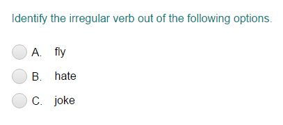 Identifying the Irregular Verb