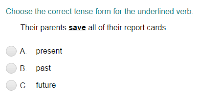Identifying the Tense Form of The Verb