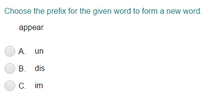 Identifying the Prefix for a given Word to Form a New Word Part 1