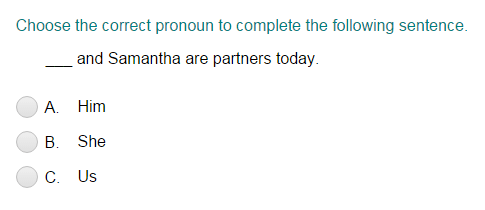 Completing Sentences with the Correct Pronouns Part 2