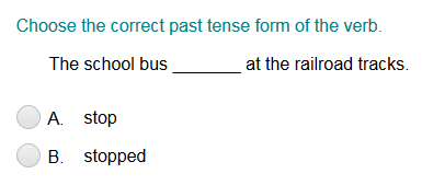 Choosing the Correct Past Tense Verb Part 2