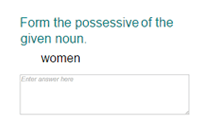 Forming Possessive of Given Noun