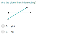 Parallel, Perpendicular, Intersecting Lines