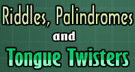 Worksheets Palindrome Riddles Worksheet riddles palindromes tongue twisters video turtle diary twister video