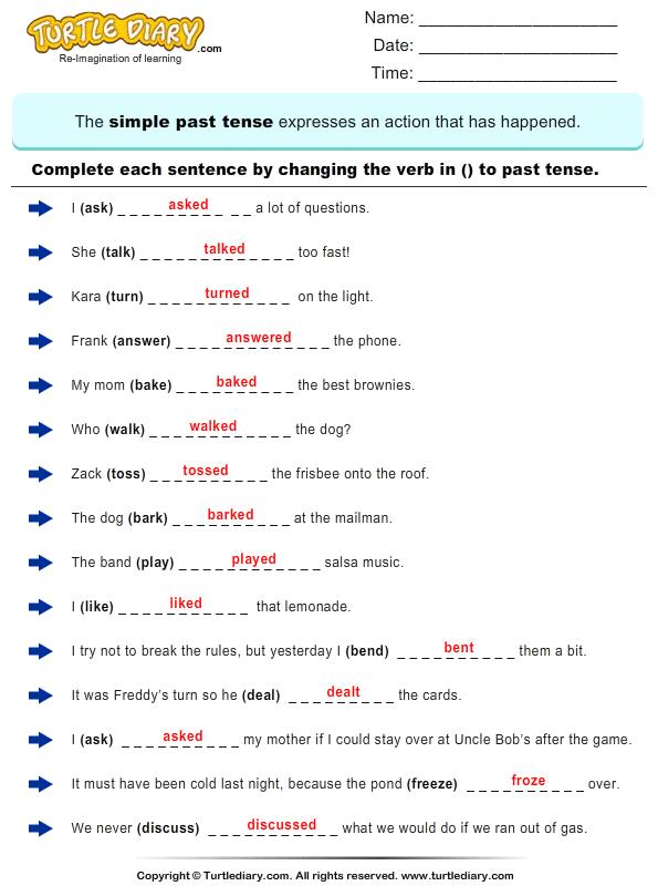 complete-sentences-by-writing-past-tense-form-of-verb-worksheet