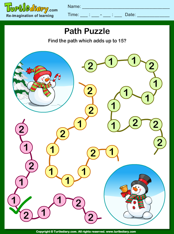 for b letter preschool worksheet the Turtle Adds up  Which Worksheet Fifteen to Path  Find