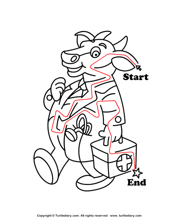 Animal themed math worksheets mazes