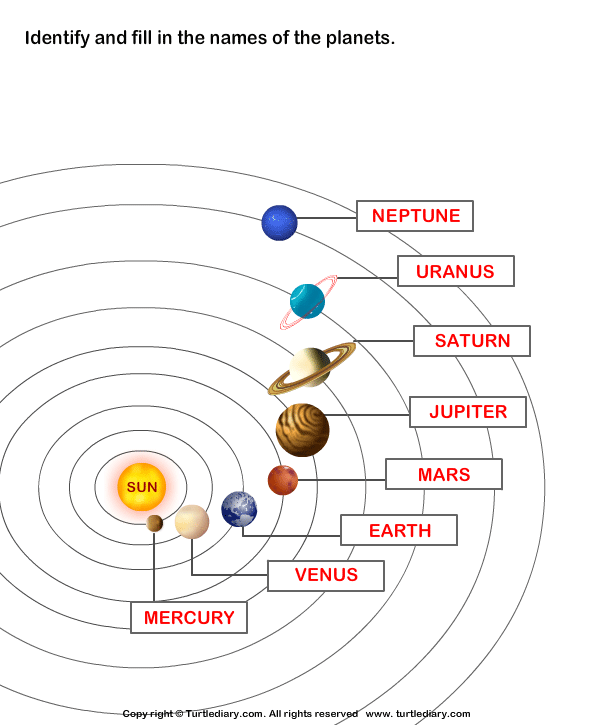 Planets Of Solar System Worksheet Turtle Diary