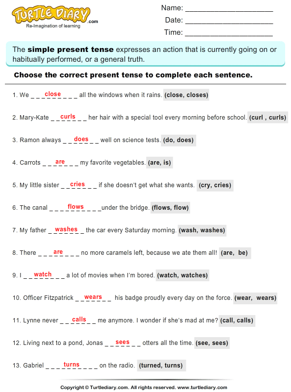 verb bubble trouble