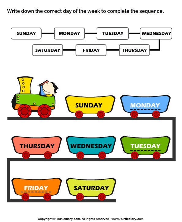 Days Of The Week Sequence