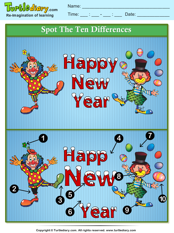 spot-the-differences-happy-new-year-clown-worksheet-turtle-diary