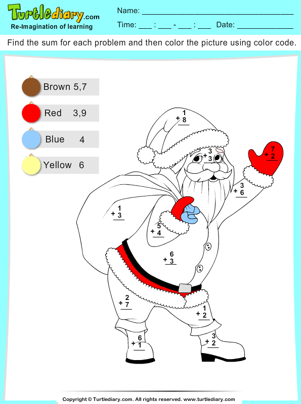 color-by-sum-mrs-claus-turtle-diary-worksheet