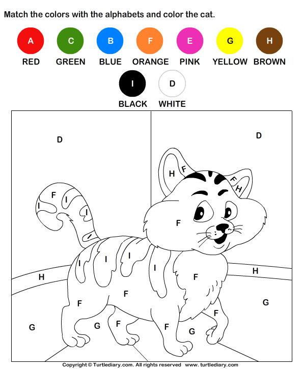 Coloring Alphabet Worksheet - Turtle Diary