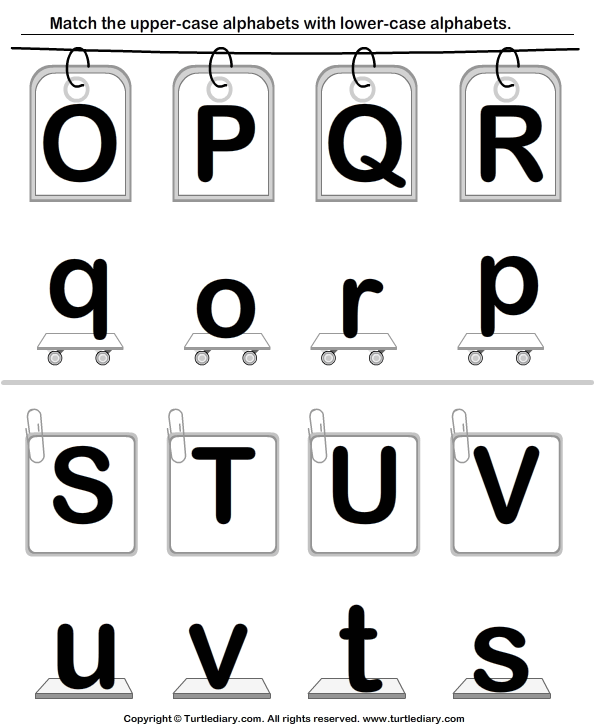 Free Printable Matching Uppercase And Lowercase Letters