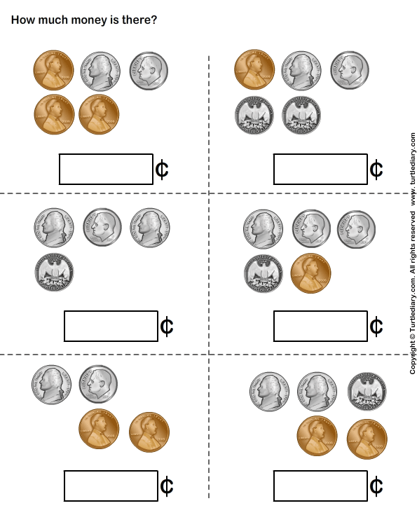 counting coins worksheet turtle diary