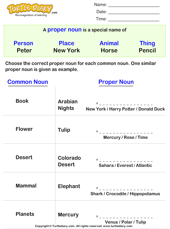 identify-proper-noun-for-common-noun-turtle-diary-worksheet