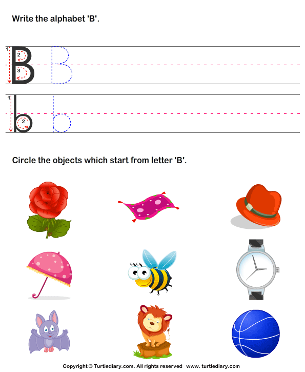 Words That Start With A-Z Worksheets