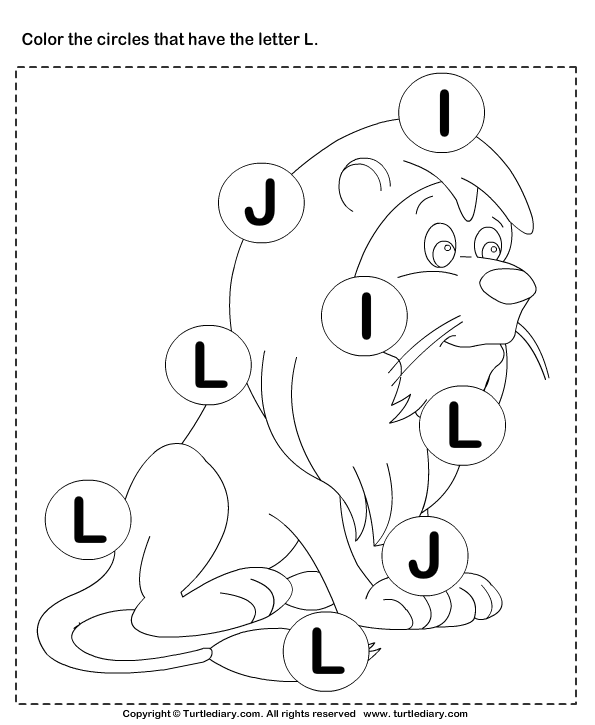 identifying letter l - L Words For Kindergarten