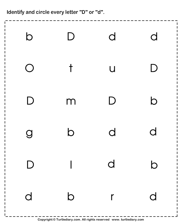 Letter D Tracing Worksheets Preschool Alphabetworksheetsfreecom Letter D Worksheets For 