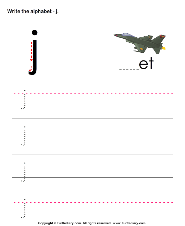 How to write lowercase j