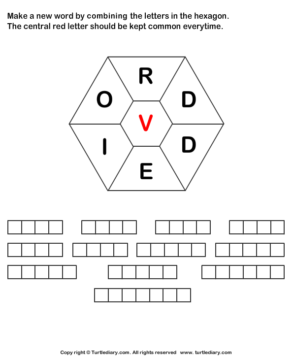 Making Words With Letters Worksheet Free Download Gambr Co   Make Words Using Letters R D D E I O V 