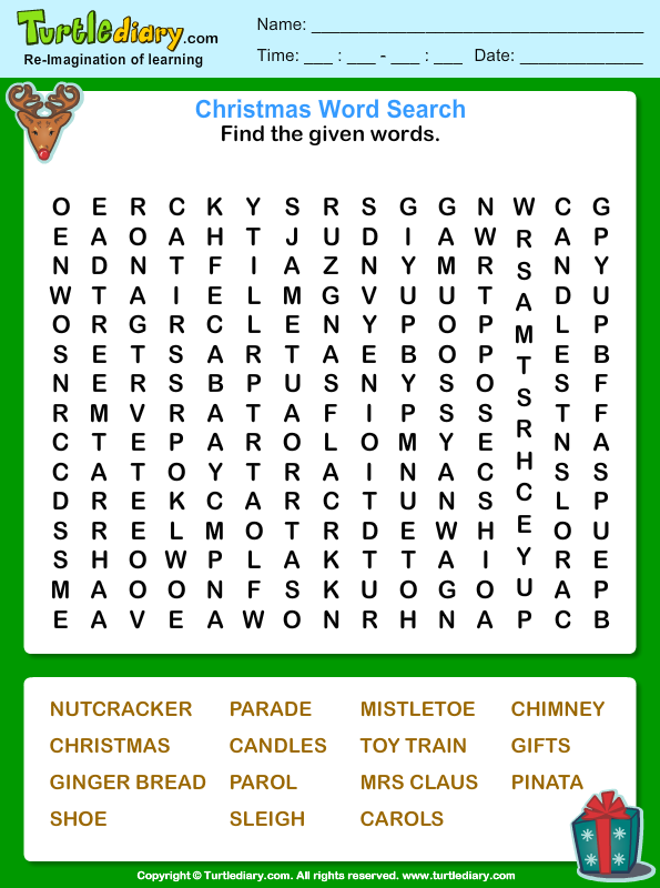 Nutcracker Word Search Worksheet Turtle Diary