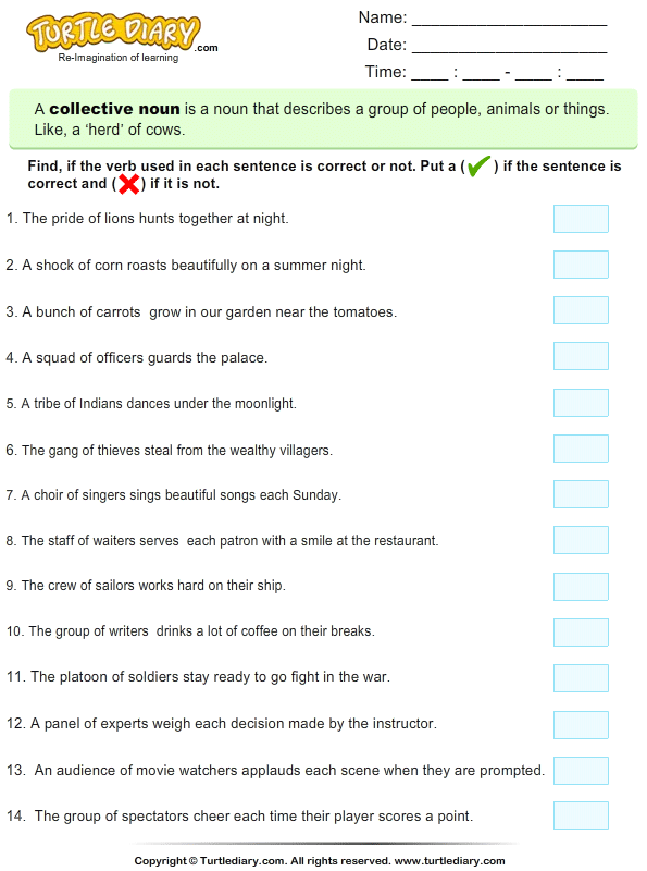 Select Correct And Incorrect In A Sentence Worksheet Turtle Diary