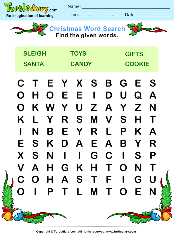 kindergarten for worksheet free pdf Worksheet Word Search  Toys Turtle Diary