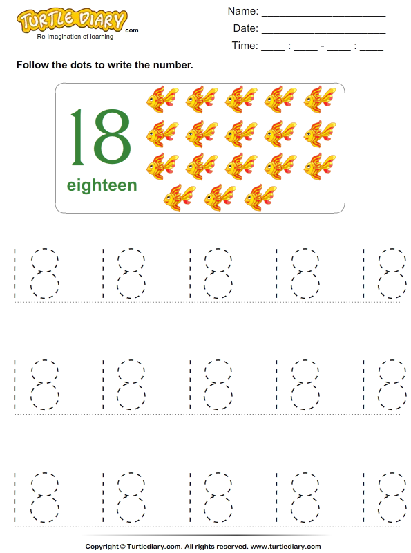 trace-the-number-eighteen-worksheet-turtle-diary