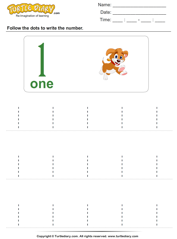 trace-the-number-one-worksheet-turtle-diary