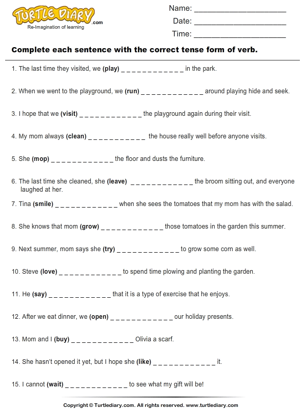 using-verbs-correctly-worksheet