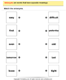 Antonyms Matching