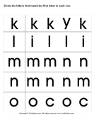Recognize Letters in Lower Case - alphabet - Preschool