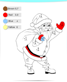 Christmas Color by Sum - christmas - First Grade