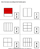 Fraction of a Whole - fractions - First Grade