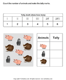 Count Animals and Make Tally Chart