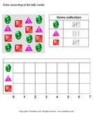 Count Gems and Make Bar Graph