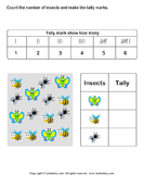 Count Insects and Make Tally Chart