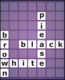 Crossword Puzzles - conjunction - First Grade