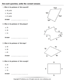 Find Perimeter of Given Polygons