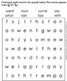 Identify the given Sight Words